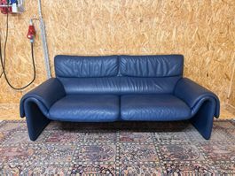 De Sede DS-2011 Vintage Ledersofa Designklassiker Blau