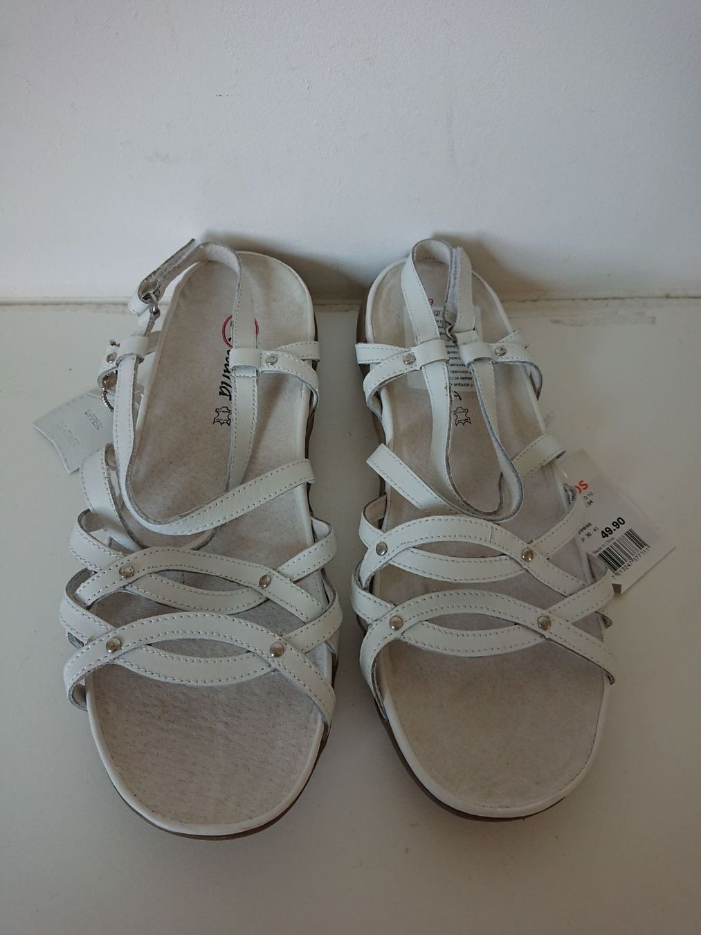 Scarpe da donna: Sandalettes blanches Cuir Rosaria NEUF – Nuovo e nell'imballaggio originale da Agiez venduto da chouchanelle 4