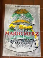 Original Ausstellungsplakat Mario Merz 1985