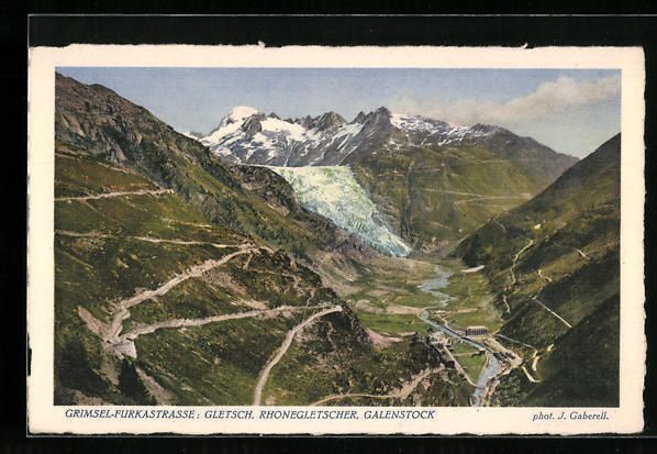 Ansichtskarten: Grimsel-Furkastrasse, Gletsch, Rhoneglet – Gebraucht aus Berlin von bartko-reher