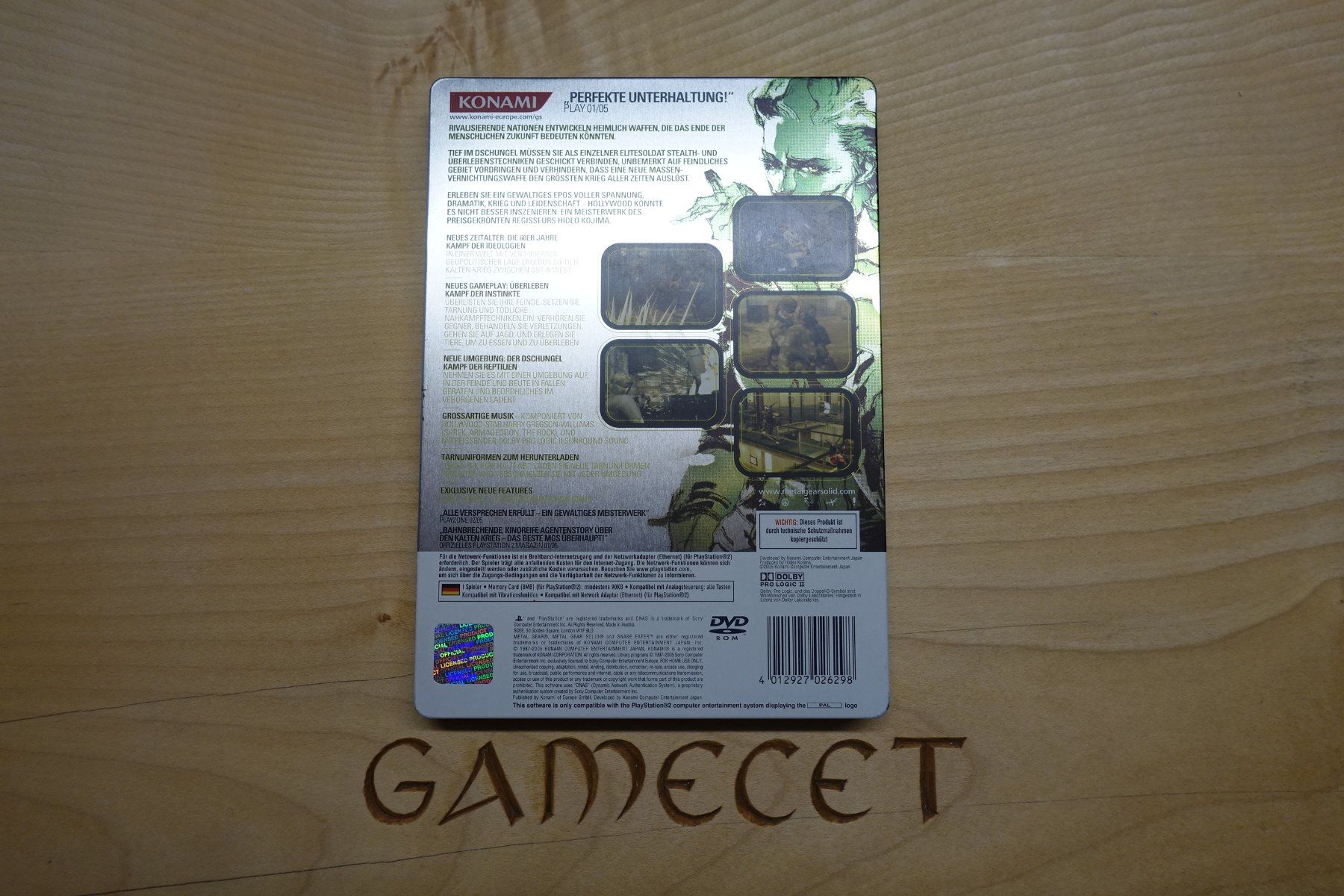 Sony Giochi: Metal Gear Solid 3: Snake Eater (Steelbook Version) – Usato da Steinach venduto da Gamecet 3