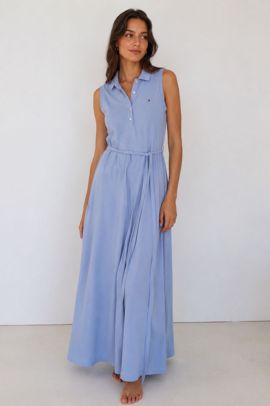 Tommy Hilfiger Vestiti: Tommy Hilfiger Polokleid Maxi hellblau XS – Nuovo (secondo la descrizione) da Biel-Benken BL venduto da csr_b6dz
