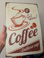 Retro Metallschild Coffee Vintage Wanddeko