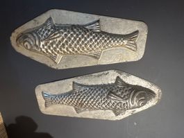 Ancien Moule chocolat poisson 18cm