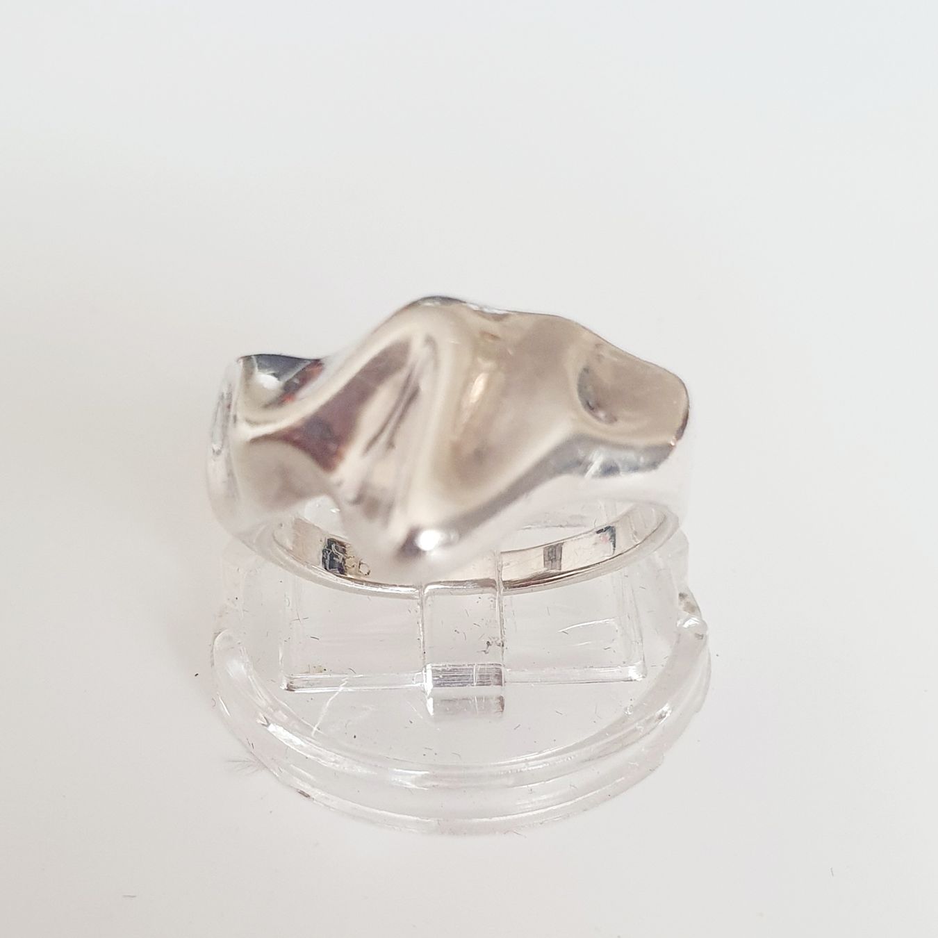 Anelli: Ring Silber 925 organische Form Gr 18.2  – Usato da Kreuzlingen venduto da Wunderkiste123 7
