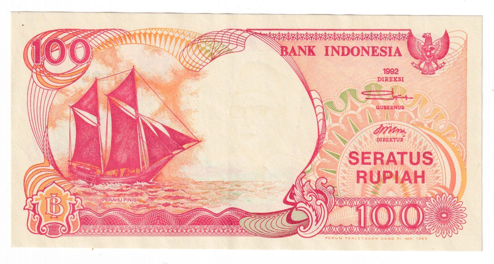 Banconote: Indonesien 100 rupiah 1992 ss-vorz – Usato da Neuchâtel venduto da karlpierrino