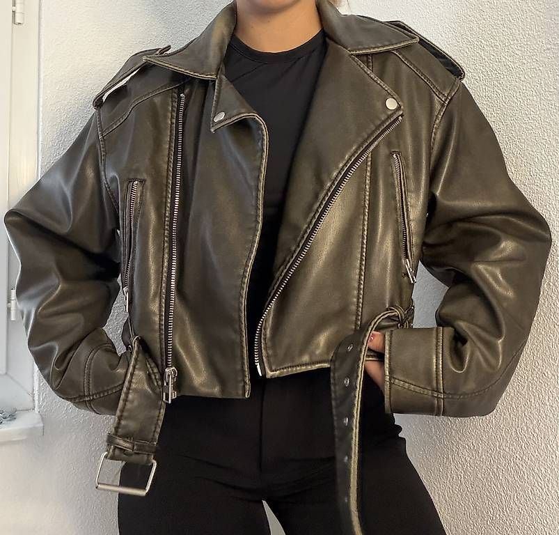 Giacche: ZARA Kunstleder-Bikerjacke – Usato da Rorschach venduto da Tara234
