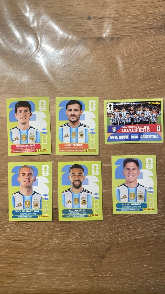 Panini Cartes à collectionner: Panini Sticker - ARG - 6 Sticker – Neuf (Voir description) à Adliswil par didoli