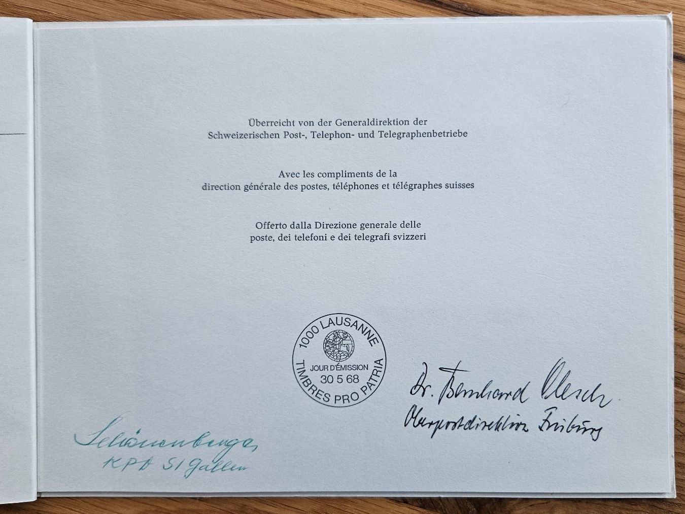 Alle Briefmarken: Geschenkheft Pro Patria 1968 RAR unter Postpreis – Neu (gemäss Beschreibung) aus Buttikon SZ von Marcelr 1