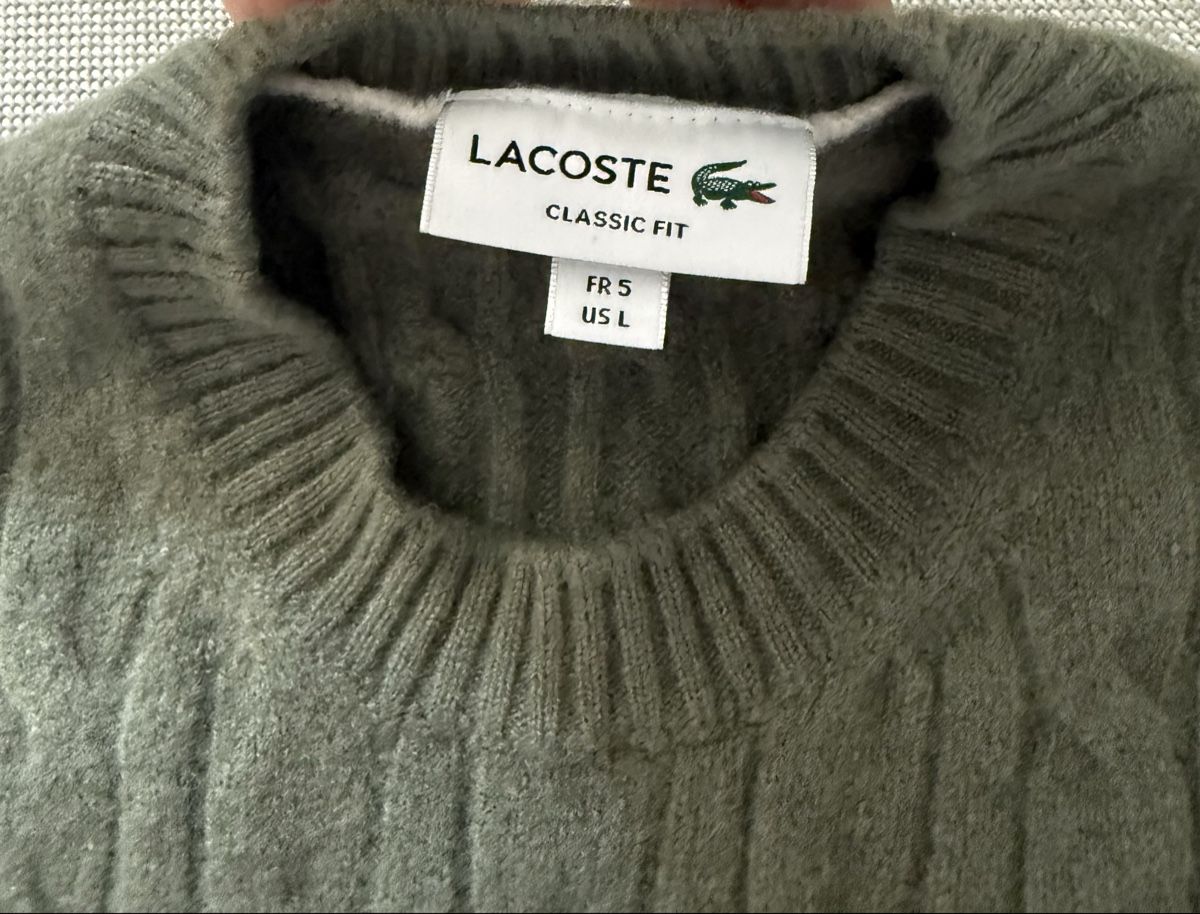 Maglioni & Felpe: Pull laine Lacoste original Kaki taille M – Usato da Bussigny venduto da Marco_Tess 1