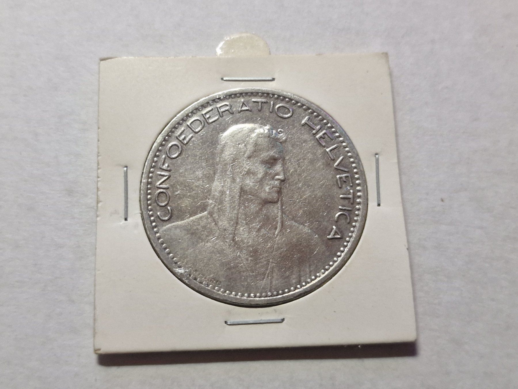 Alle Münzen: 5-Franken 1923 silber. – Gebraucht aus Zürich von Moreira01 3