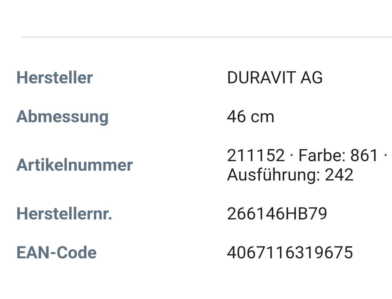 Duravit Mobili per bagno: Neuwertiger Duravit Vitrium Aufsatz-Waschtisch, 46cm – Nuovo (secondo la descrizione) da Krauchthal venduto da Raumzeugen 3
