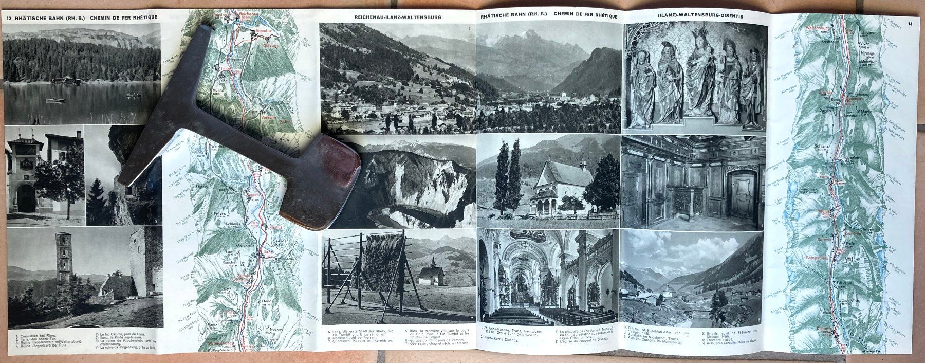 Documenti: Mit den Rhätischen Bahnen durch Graubünden - ca 1930 – Usato da Versoix venduto da Decapod 5