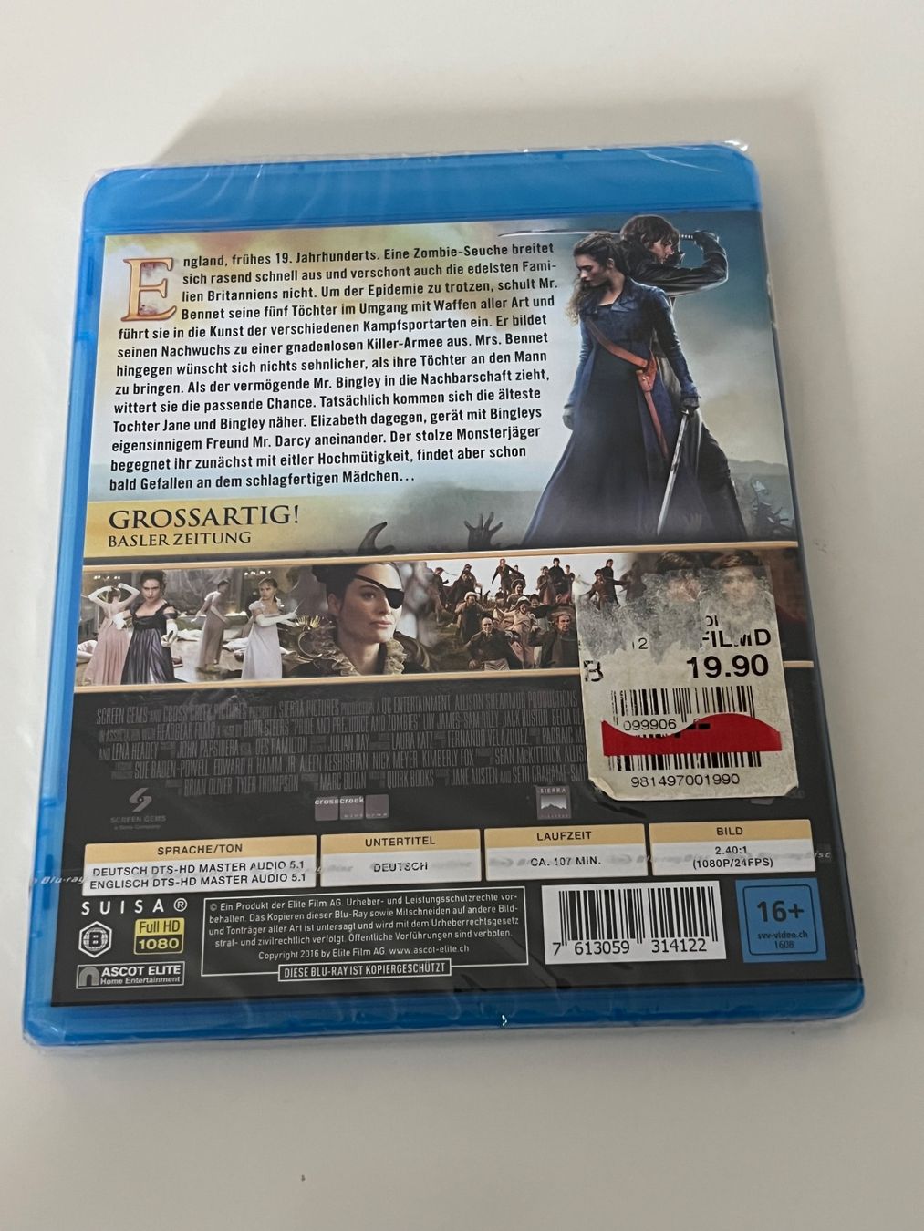 Tutti i DVDs: Stolz + Vorurteil + Zombies - Blu-ray - neu – Nuovo e nell'imballaggio originale da Altstätten SG venduto da sheamus 1