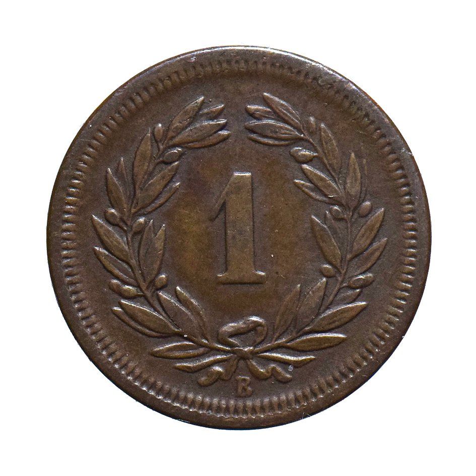 Tutti le monete: 1 Rappen 1866 – Usato da Chiasso venduto da Novamarketing 1