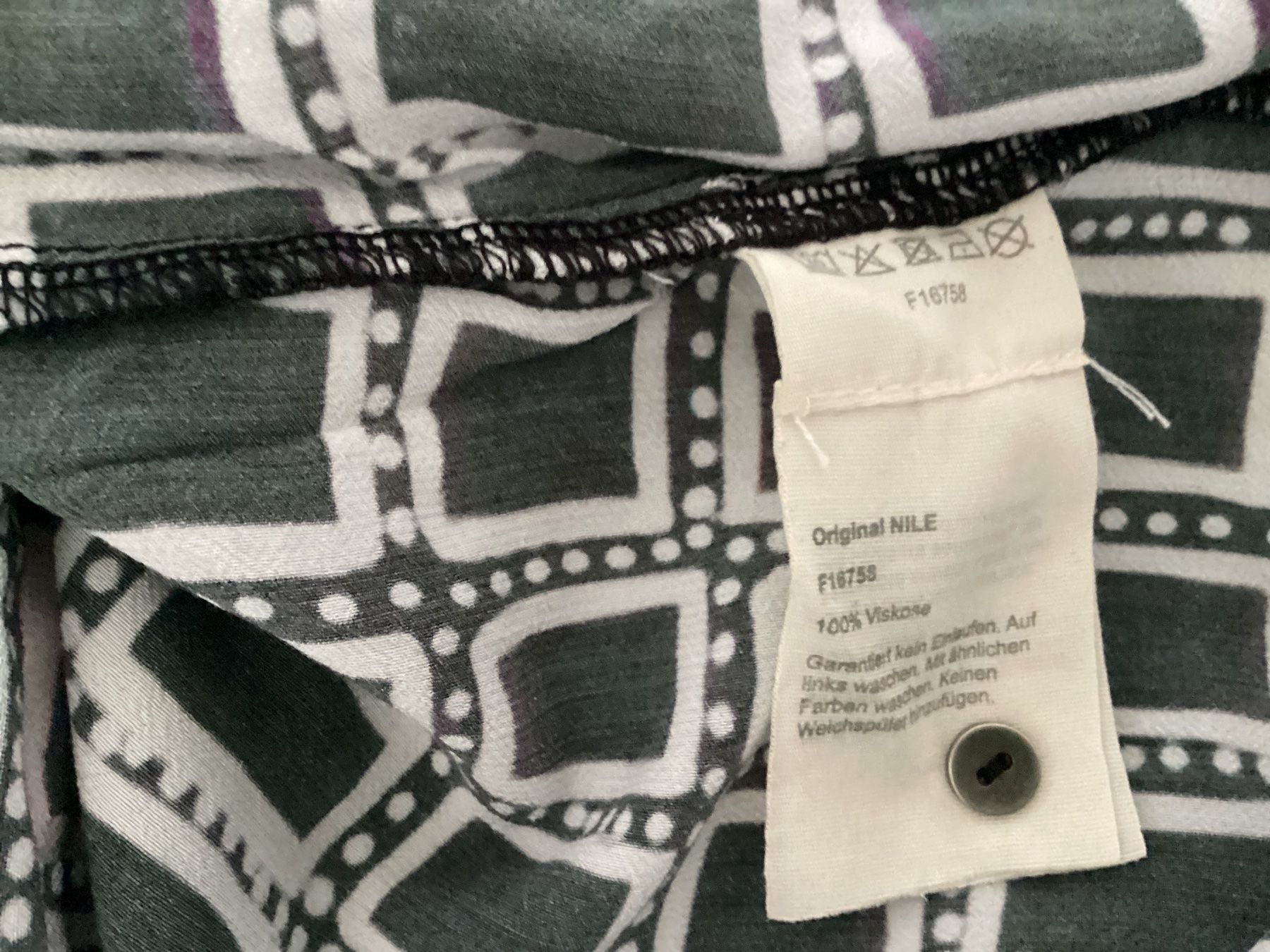 Nile Top: NILE Top mit Muster, Grösse M 💯% Viskose – Usato da Homberg b. Thun venduto da Homata 4