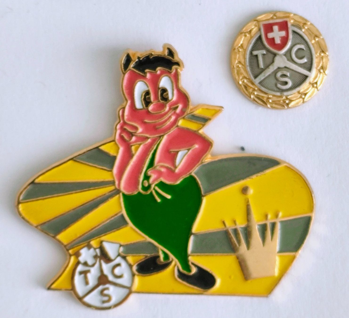 Placchette & Badge: 2  TCS  Pin – Usato da Pfäffikon ZH venduto da Colacity