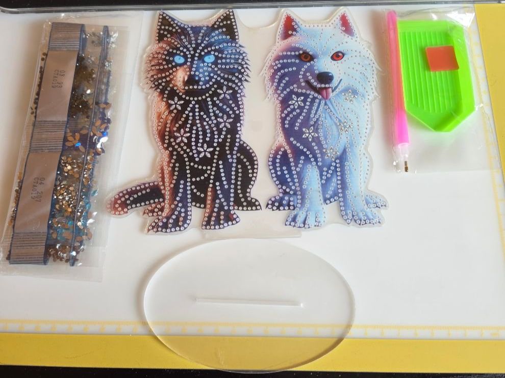 Kit bricolage: DIAMOND PAINTING WÖLFE – Nuovo e nell'imballaggio originale da Dintikon venduto da bonita099