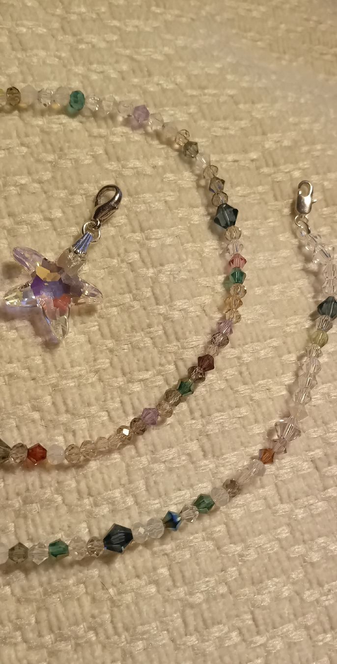Swarovski Catenine: Swarovski Kristallkette, mit Seestern Anhänger – Nuovo (secondo la descrizione) da Burgdorf venduto da carodesign1 2