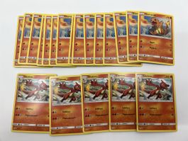 Pokemon Karten Glumanda und Glutexo 20 stk Hidden Fates 2019