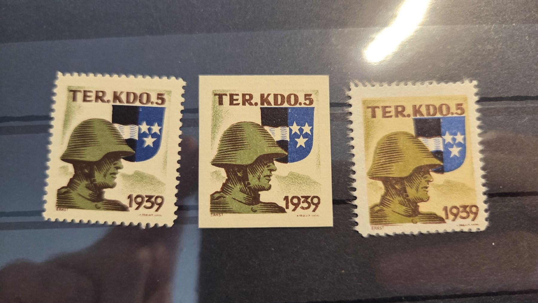 Tutti i francobolli: Ter.Kdo 5. Chamoisepapier  – Usato da Arni AG venduto da Moth68
