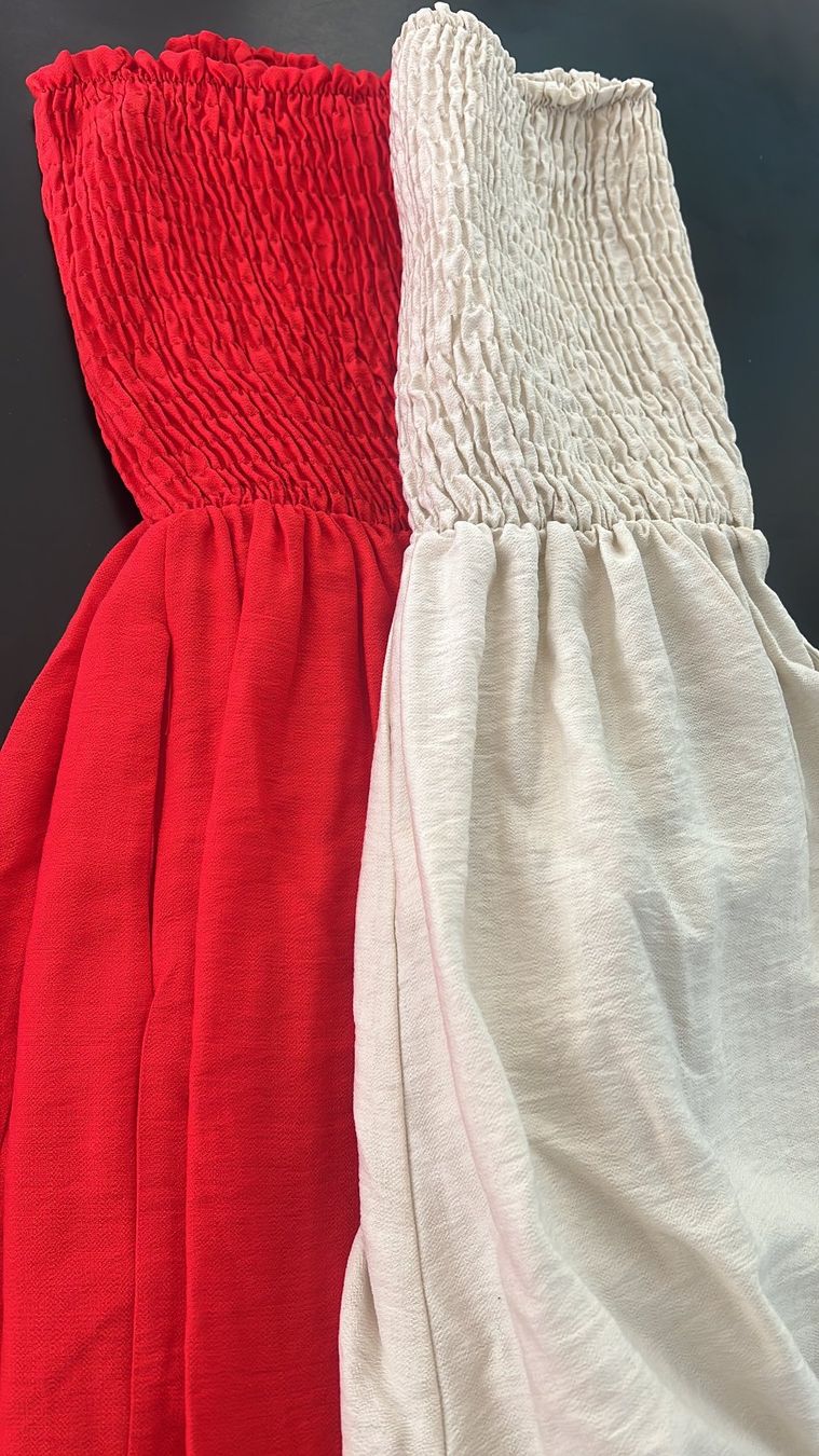 Jumpsuits: Naturbeiger schulterfreierJumpsuit – Neuf avec emballage d'origine à Zürich par Naebeli 5