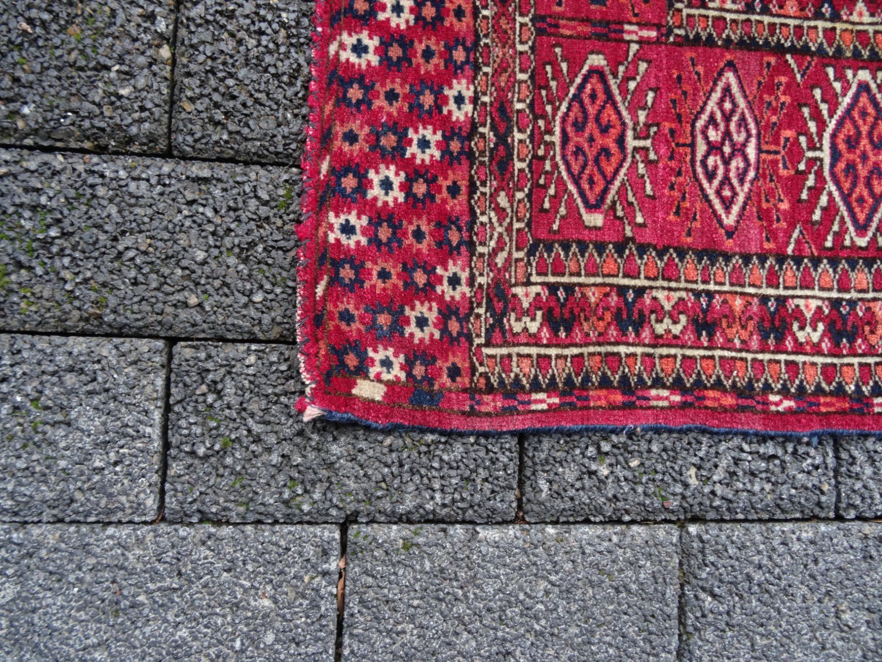 Tapis: schöner alter Teppich ca. 116 x 120 cm – Défectueux à Lupfig par JUTA09 3