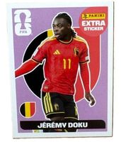 JEREMY DOKU extra sticker Panini FIFA World Cup 2026🏆