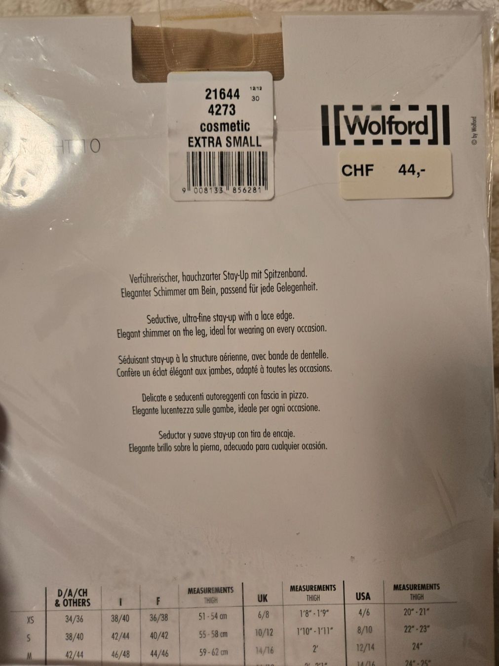 Wolford Calze & Collant: WOLFORD 10 den, – Nuovo e nell'imballaggio originale da Le Landeron venduto da Plushka 1