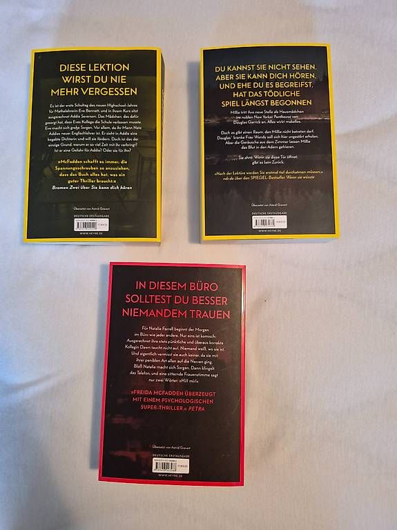 Libri: Autorin Freida McFadden – Usato da Wileroltigen venduto da smo_96pw 1