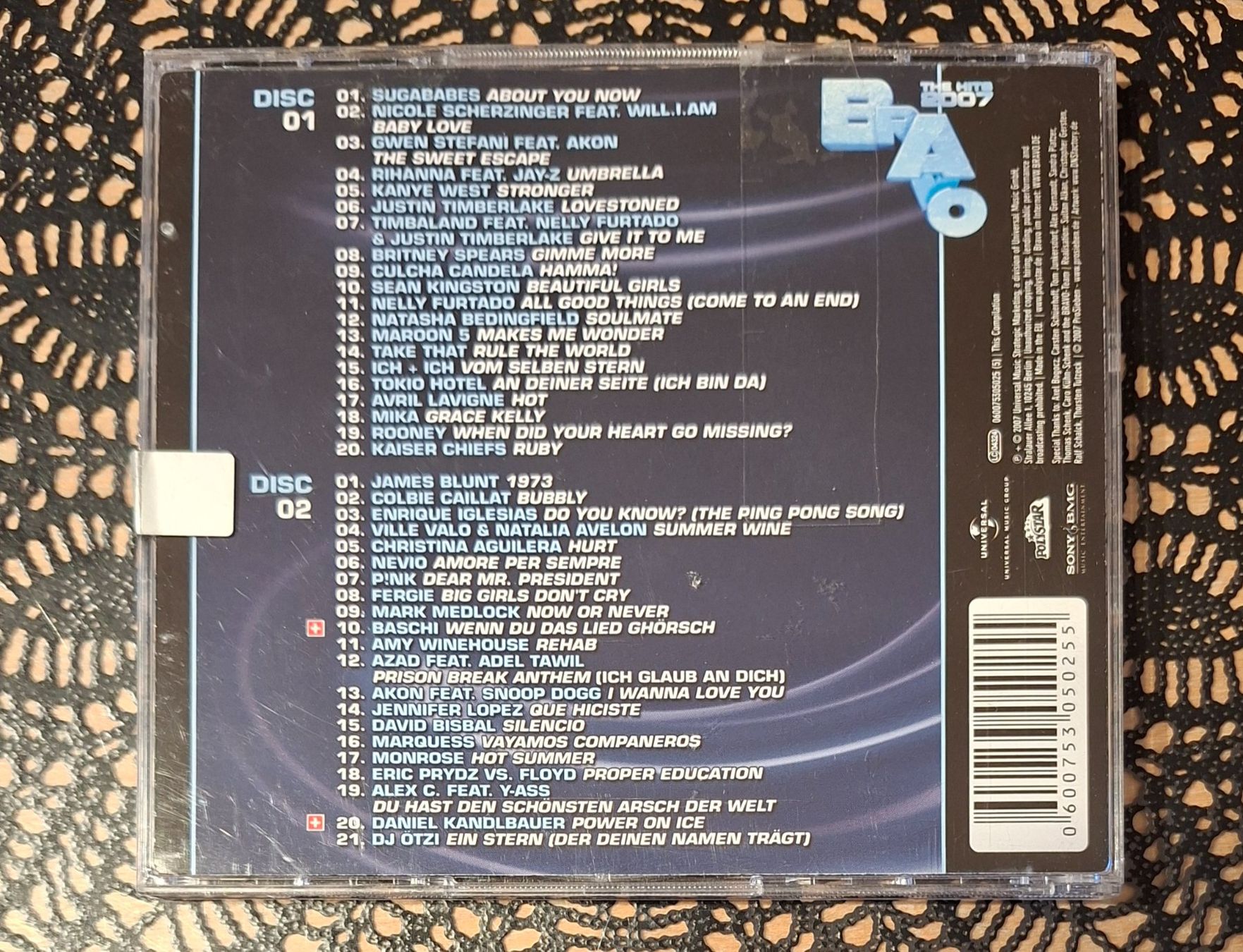 CD: Bravo Hits - The Hits 2007, 2CD Hit Compilation Sampler 2007 – Usato da Amriswil venduto da Celini3 1