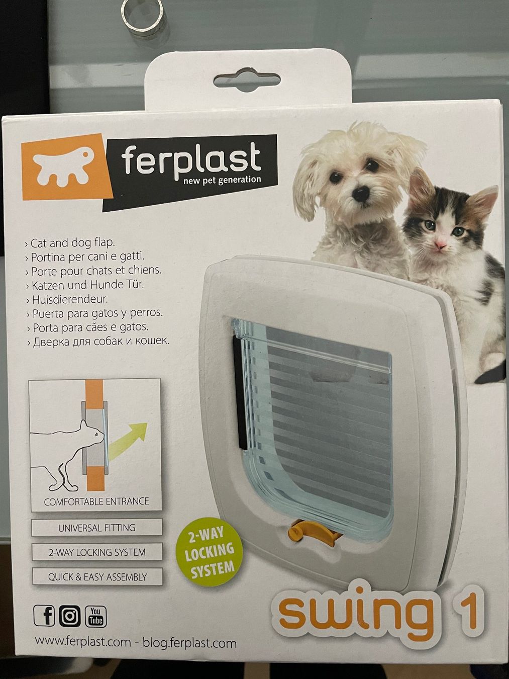 Katzenklappen: Katzenklappe Ferplast swing1 – Neu und originalverpackt aus Adliswil von Bumpernuessli