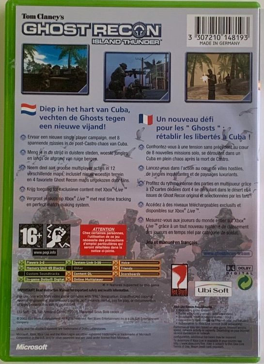 Fiche du jeu Tom Clancy's Ghost Recon - Island Thunder sur Microsoft