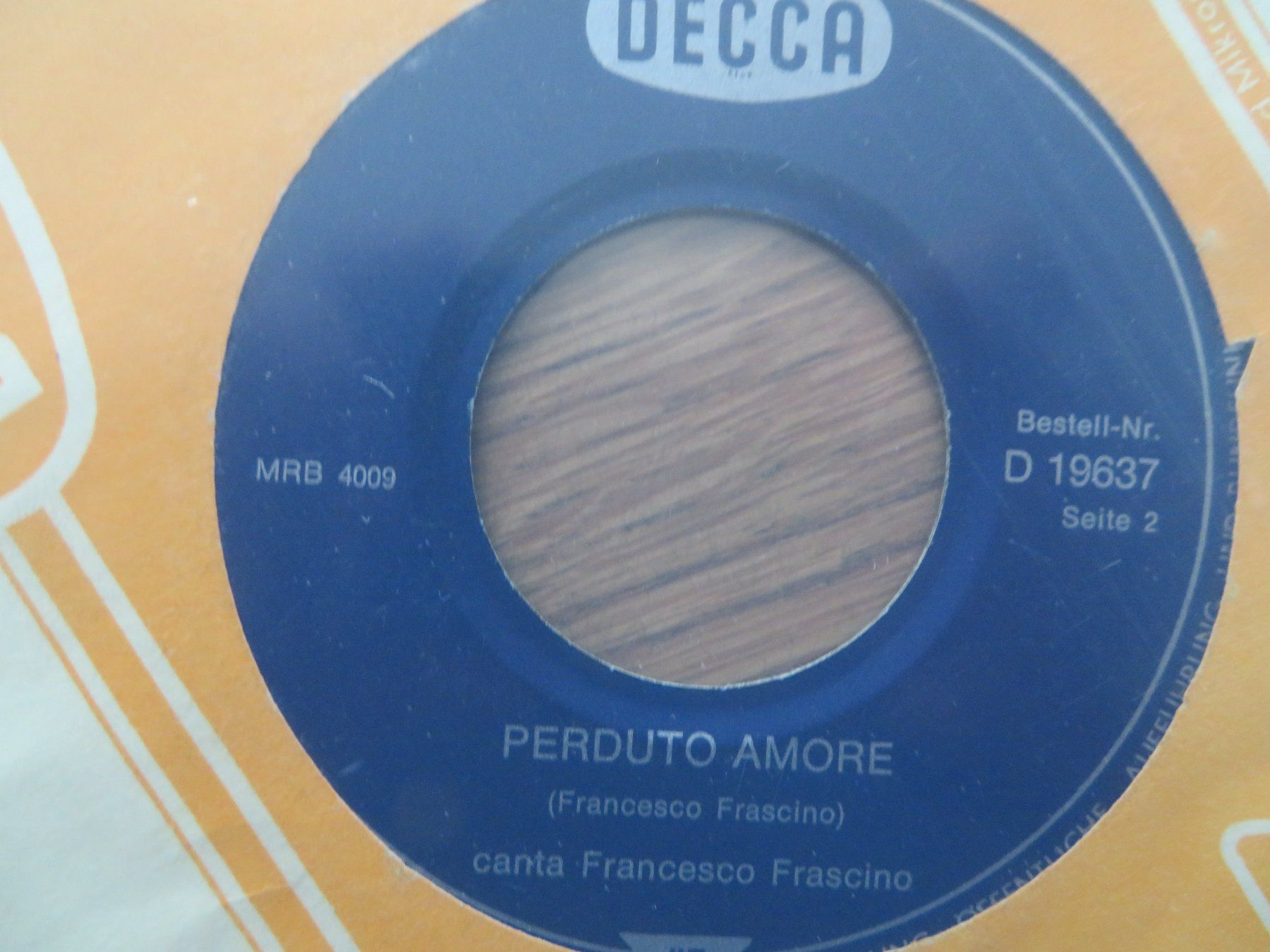 Dischi in vinile: Francesco Frascino Single "Nostalgico Emigrante" Vinyl – Nuovo (secondo la descrizione) da Zürich venduto da max_cp5f 1