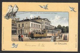 St. Gallen Bahnhofplatz Elektrische Strassenbahn nach Trogen