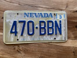 Nevada Nummernschild 470 BBN von 1991