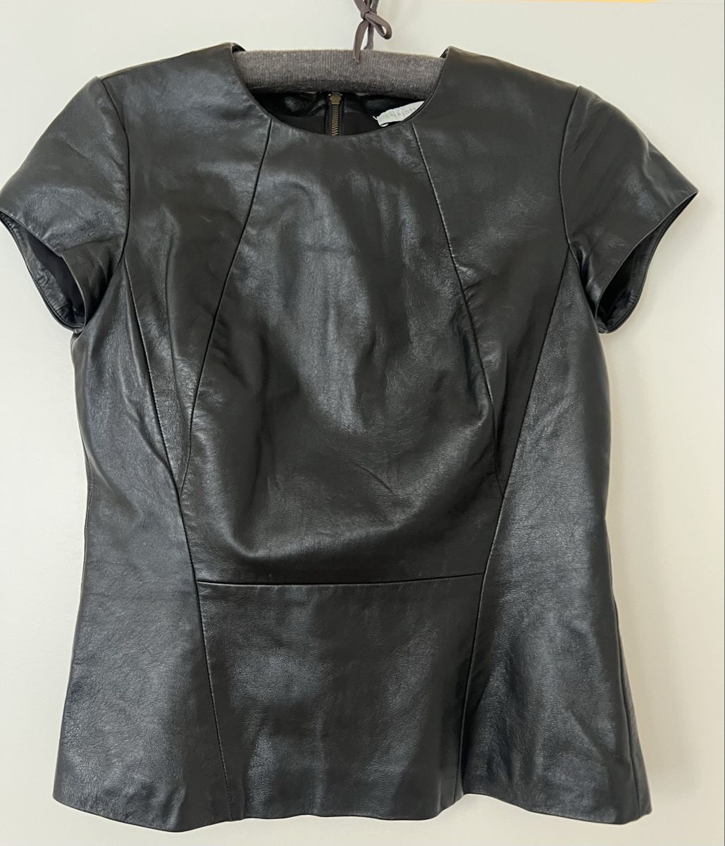 Top: Charlotte Ronson Leather Top, Size 8, Excellent Condition! – Usato da Zürich venduto da son_f7qw