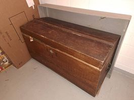Holzkoffer Holztruhe Antik