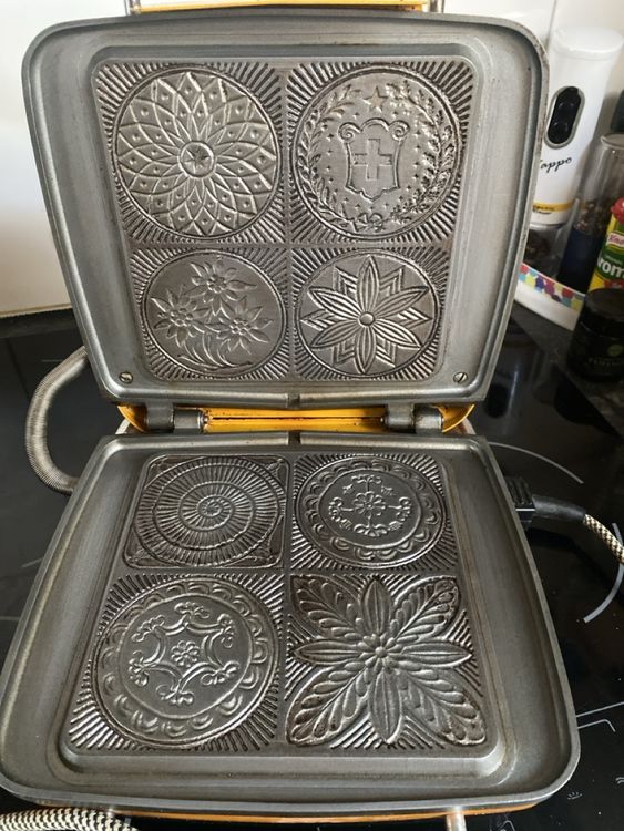 Jura Waffeleisen, orange, Retro, 70er Jahre | Kaufen auf Ricardo