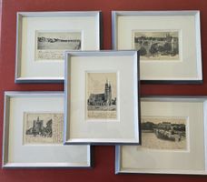 5er-Set historische Ansichtskarten Basel ca. 1900–1903