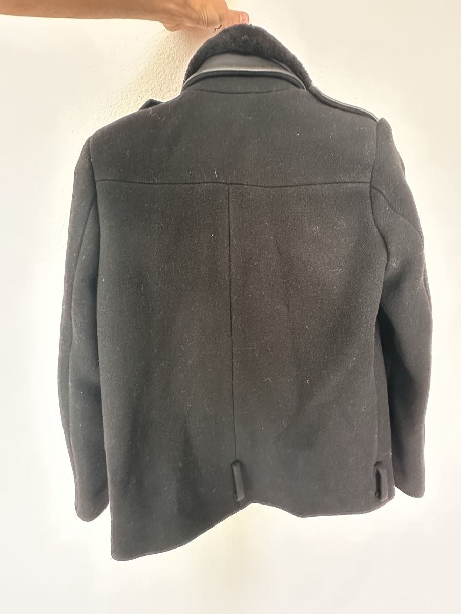 Sandro Giacche: Sandro black faux fur jacket size 36 – Usato da Meilen venduto da tan_v628 1