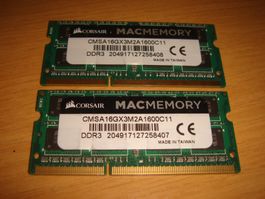 2 stück 8gb ddr3 PC3L 12800 (1600) RAM für Laptop.