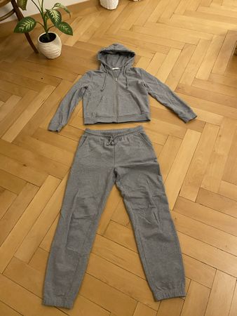 Trainingsanzug/Homedress Grösse M grau Baumwolle