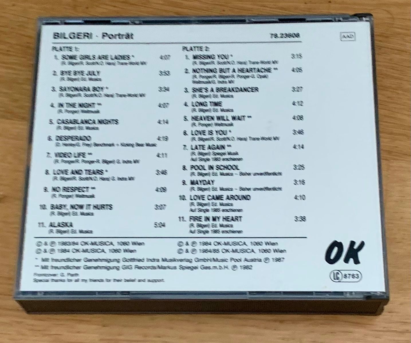 CD: Bilgeri Porträt – Usato da Zürich venduto da Fieber 3