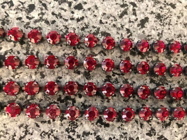 Bracciali & Braccialetti: 4-REIHIGES ROTES FUNKELNDES ARMBAND – Usato da Meggen venduto da Meggeni 2