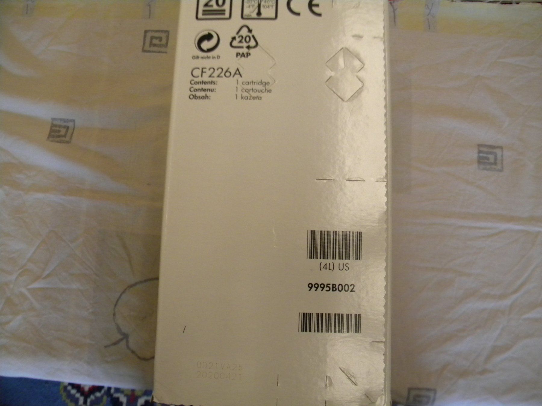 Hewlett Packard Cartucce per stampanti & toner: CF226A  26A – Nuovo e nell'imballaggio originale da Bühler venduto da Wini100 2