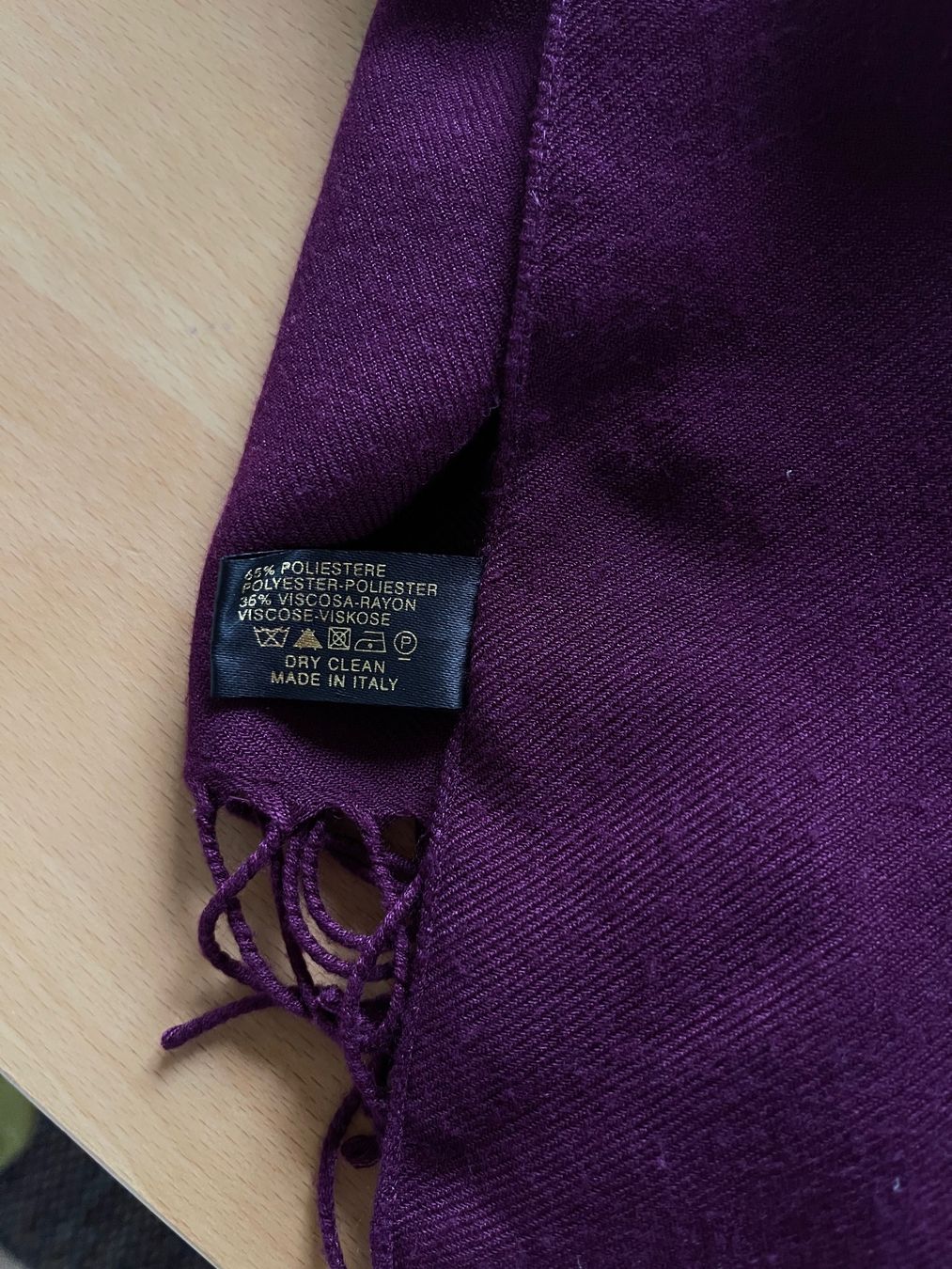 Foulard & Sciarpe: Pashmina Schal bordeauxfarbig mit Fransen – Usato da Winterthur venduto da 1956ingi 6