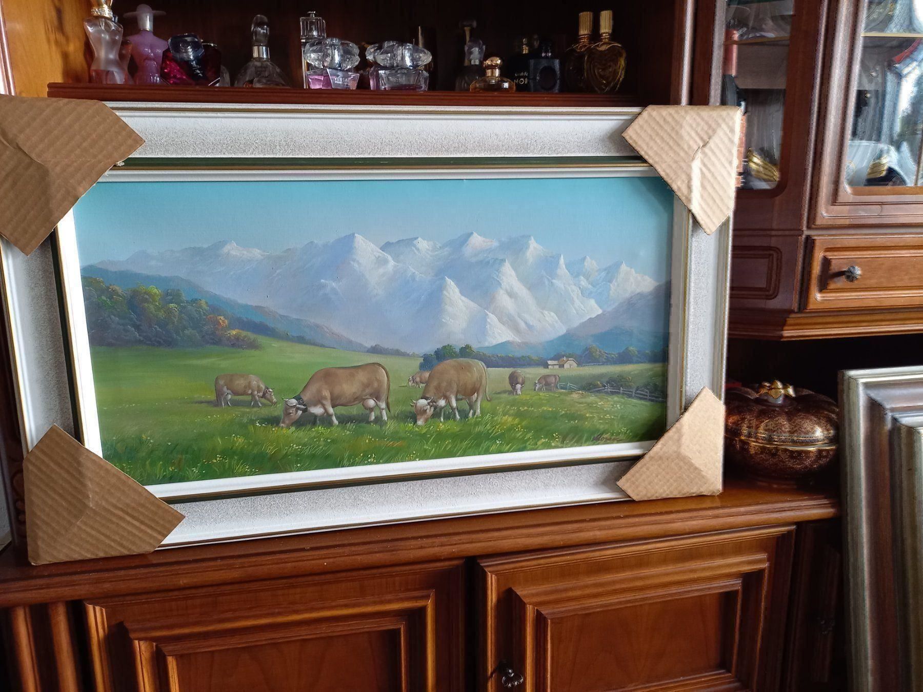 Dipinti: Weidendes Braunvieh – Nuovo e nell'imballaggio originale da Bern venduto da sch_qry5