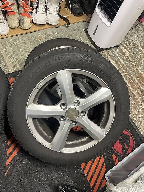 Audi Winterkompletträder 16 Zoll (205/55 R16) Continental (Gebraucht ...