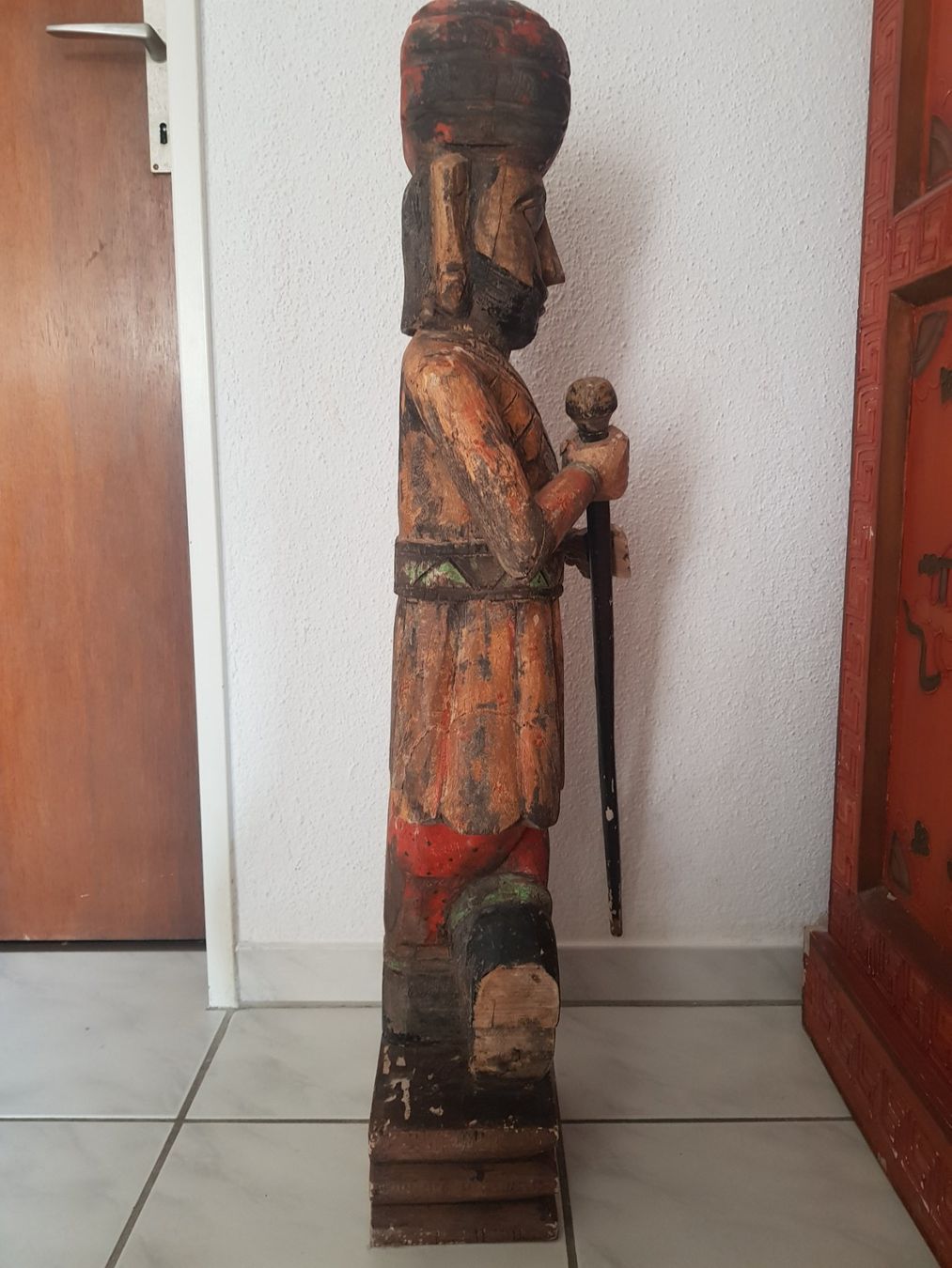 Figuren: ANTIKER GROSSER INDISCHER TORWÄCHTER – Gebraucht aus Root von LifestyleAccessoires 6